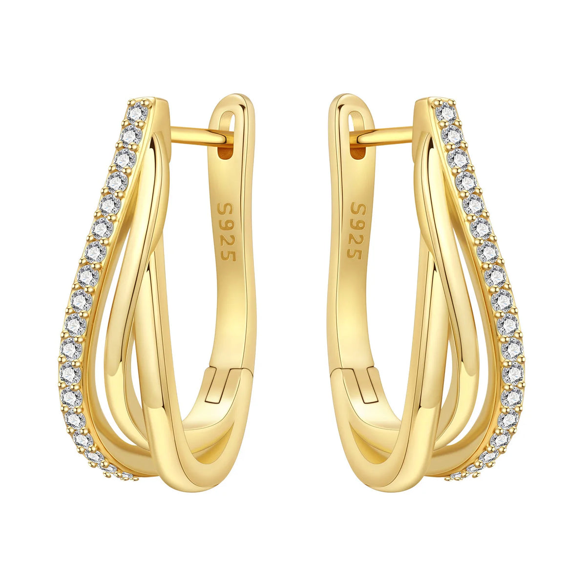 Original 925 Sterling Silver Planet Starlight Earrings Fashion 18K Gold Hoop Earring for Women Piercing Jewelry Aretes Gifts