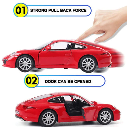 MaKeda1:36 Porsche 911 Carrera S Sports Car Pull Back Car Model Car Metal Alloy Toy Car For Kid Gifts Collection