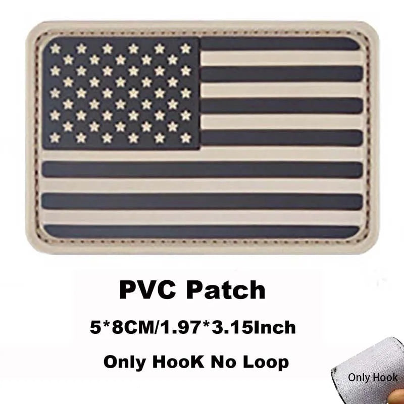 Russia,Poland,Germany,Italy,Spain,France Flags Emblem Military Backpack Badge,3D PVC Rubber Applique Tactical Patches with Hook