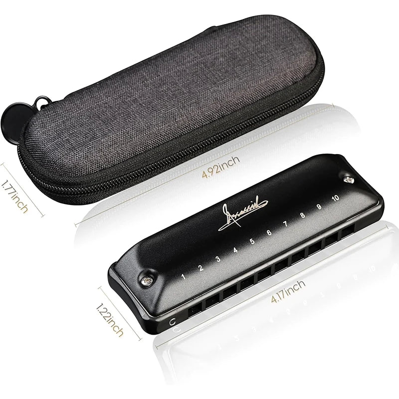 Blues Harmonica JDR Assassin C Armonica 10 Holes 20 Tones Diatonic Harp Updated Professional Mouth Organ Musical Instrumentos