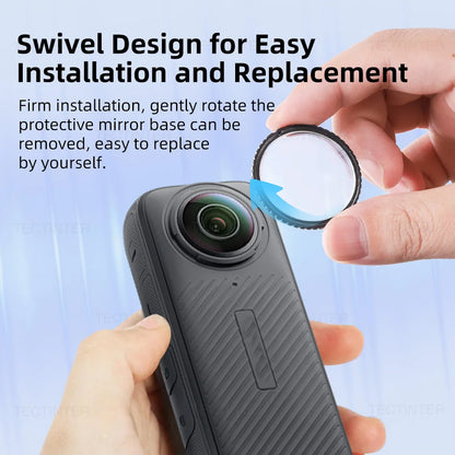 Screen Protector For Insta360 X4 X5 Tempered Glass Film Lens Guard Cap Protective Kit 360°Video Camera Accessores Anti-Scratch