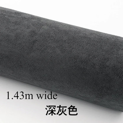 Self-adhesive Suede Fabric Thickened Elastic By Half A Meter for Car Decoration Gift Box Package Diy Sewing Cloth Wearable Black