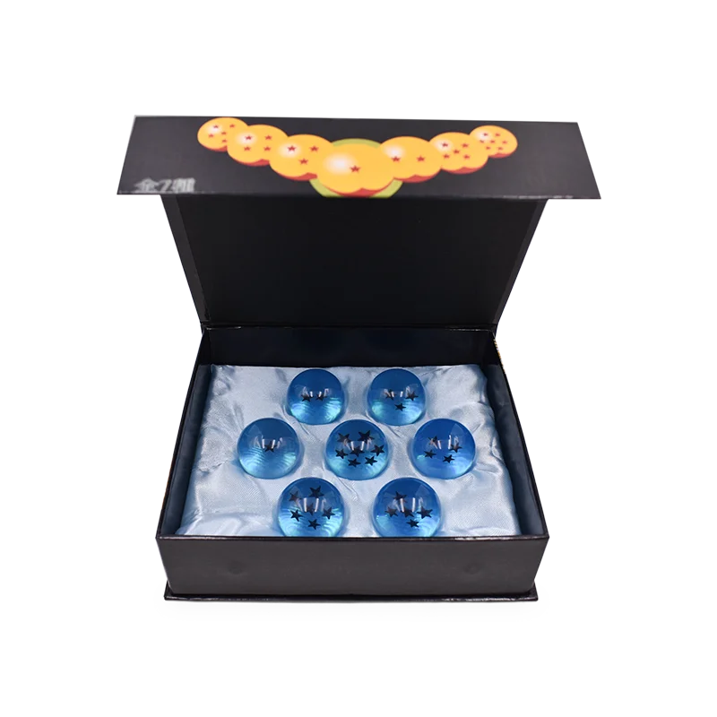4.3CM Anime DBZ 7 Stars Balls 3.5CM Figures Toys New In Box Shenron Dragon Crystal Balls PVC Collection Complete Set Retail