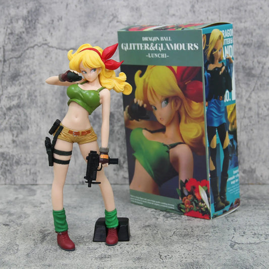 24cm/9.4in Dragon Ball Figure Blonde Launch Figures Desktop Decoration Gift PVC Model Action Figures Decoration Collection Gi