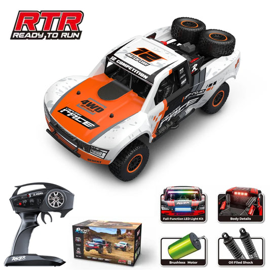 HB RC Car R1201 1/12 Full Scale 4WD Brushless Short Card High Speed 2.4G 4x4 Remote Control Vehicle Boy Toy RC Crawler Model