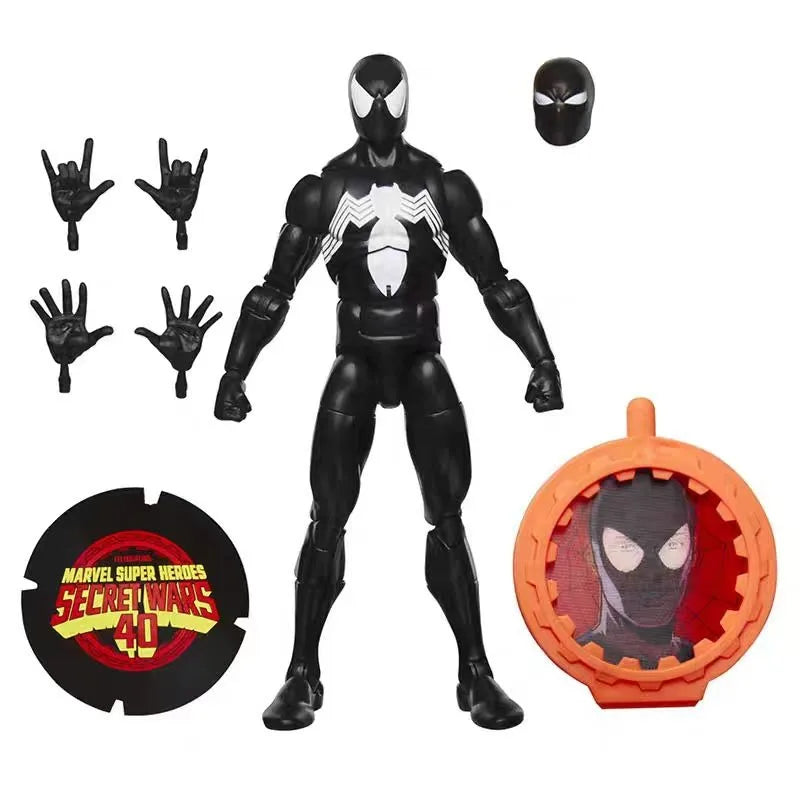 【IN STOCK】Hasbro Marvel Legends Series Secret Wars Spider-Man (Black Suit) Action Figure Collection Model Boys Toys Gifts