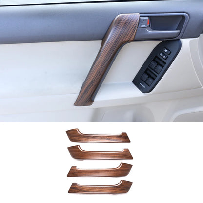 4PCS ABS Silver Car Interior Door Handle Decoration Cover Trim For Toyota Land Cruiser Prado FJ150 150 2010-2018 Car Accessories