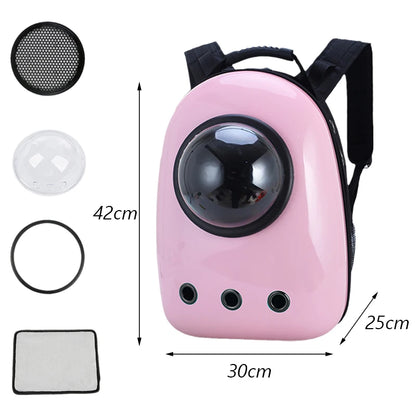 Outdoor Travel Puppy Cat Backpack Carrier Bag Breathable Pet Space Capsule Mascotas Supplies for Cats Goats Transporter Dla Kota