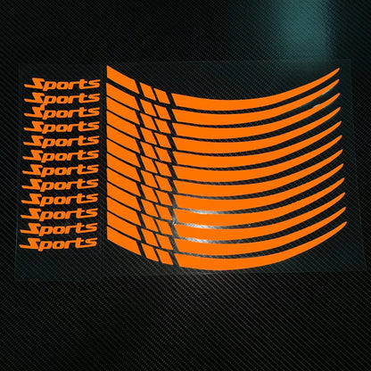 Motorcycle Wheel Rim Stripe Wheel Decal Tape Sticker 18-21 Inch Sport Wheel Decals Road Bike Reflective Sticker