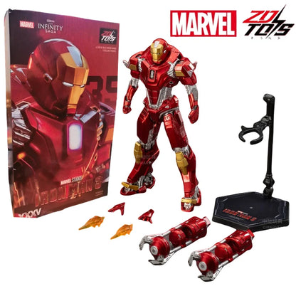 ZD Toys Iron Man Action Figure Mark 35 Red Snapper Iron Man MK 24 MK 22 MK 47 Tony Stark Ironman Figure Action Collect Toy Gift