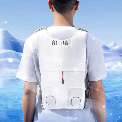 Semiconductor Refrigeration Cooling Air Conditioner Clothing Summer Air Conditioning Vest Outdoor Work Circulating Ice Clothes