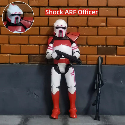 Star Wars 3.75 Inch Trooper 1/18 Shock Coruscant Guard Kamino Clone Sergeant Hound Fox Action Figure Toys Model Loose
