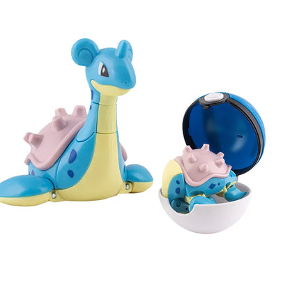 Pokemon Figure Dragonite Gengar Mew Snorlax Lapras Pokeball Elf Ball Deformation Toy Pikachu Monster Educational Doll Kids Gift