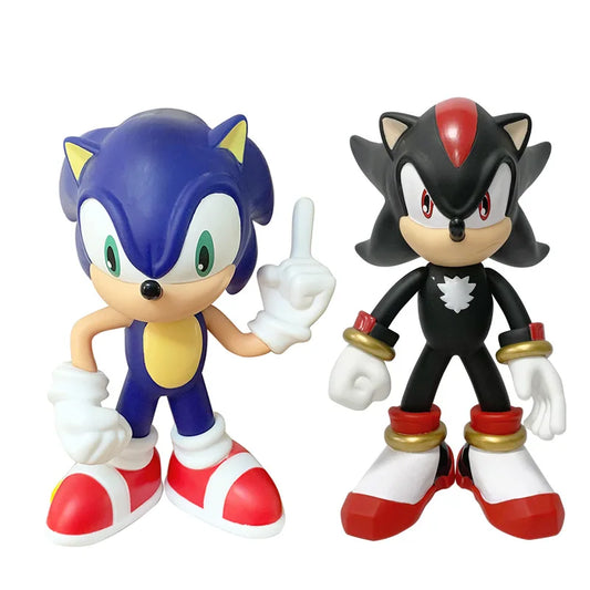 28cm Sonic The Hedgehog Action Figure Sonic Shadow Joint Movable Doll Collectible Model Toy for Kids Birthday Gift