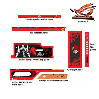 ROG GR701 HYPERION Chassis ARGB Lighting Panels KIT,Computer Case Cooler Refit Plate 5V AURA SYNC