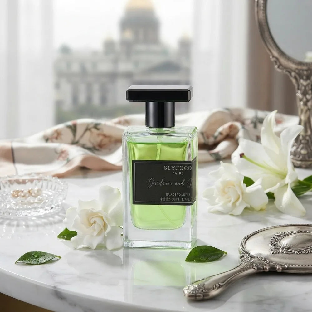50ML Gardenia and Green Tea Perfume Long-lasting Floral Fruity Fragrance Fresh Light Date Gift Unique Aromatic Scent for Women
