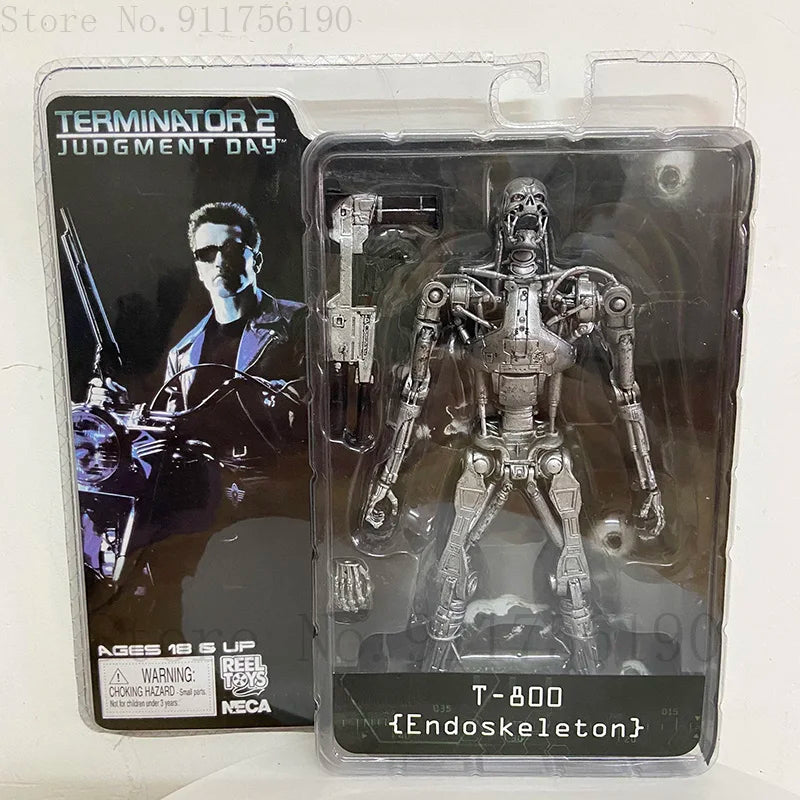 NECA The Terminator T-800 T-1000 Endoskeleton PVC Action Figure Collectible Model Toy