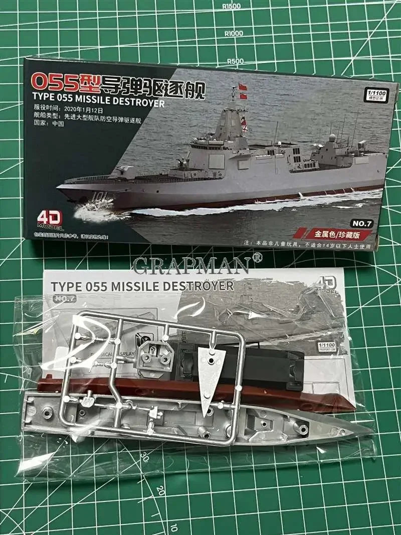 4D Assembled Ship Model Liaoning Battleship Modern Class Battleship Aircraft Carrier Model Military Warship Model Toy