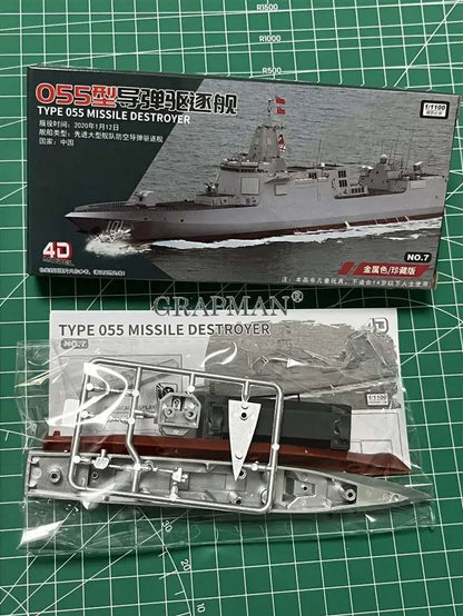 4D Assembled Ship Model Liaoning Battleship Modern Class Battleship Aircraft Carrier Model Military Warship Model Toy