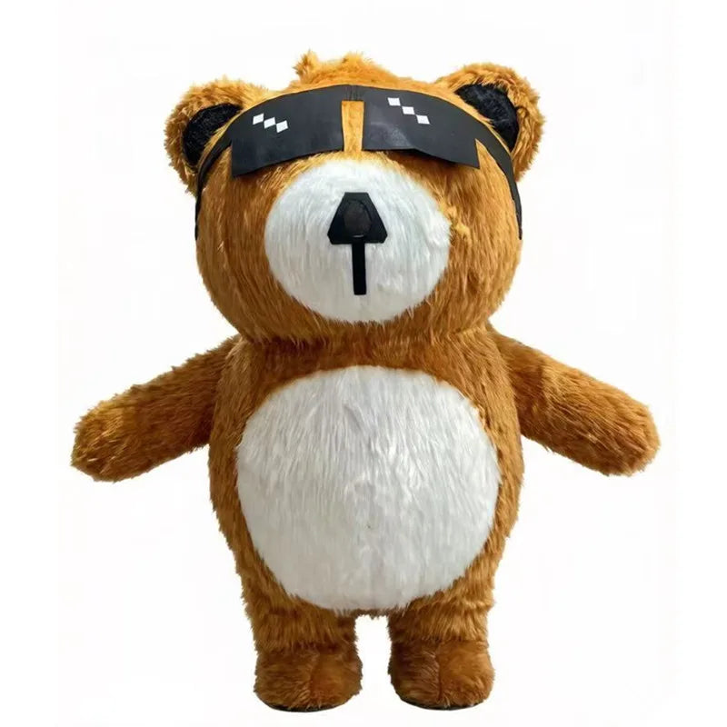 Giant Panda Inflatable Costume Street Funny Polar Bear Mascot Costume Party Role Playing Plush Inflatable Mascot Costume