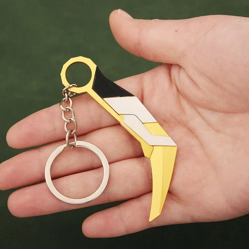 Valorant Melee Reaver 2.0 Karambit Knife Metal M4 Game Peripheral Samurai Sword Alloy Model Keychain Pendant Gifts Toys
