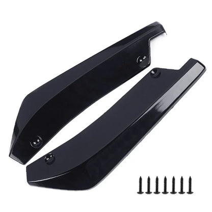 Universal Car Front Rear Bumper Strip Lip Spoiler Diffuser Splitter Scratch Protector Carbon Fiber Winglets Side Skirt Extension
