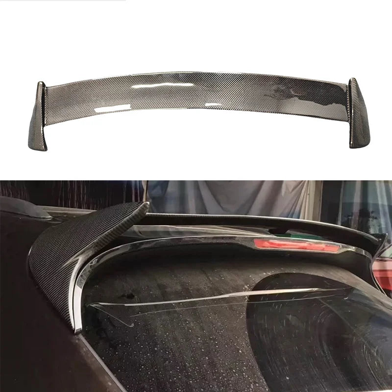 For Porsche Macan Base S GTS Turbo 2014-2027 Carbon Fiber Roof Wing Rear Trunk Spoiler Sport Appearance Upgrade Parts
