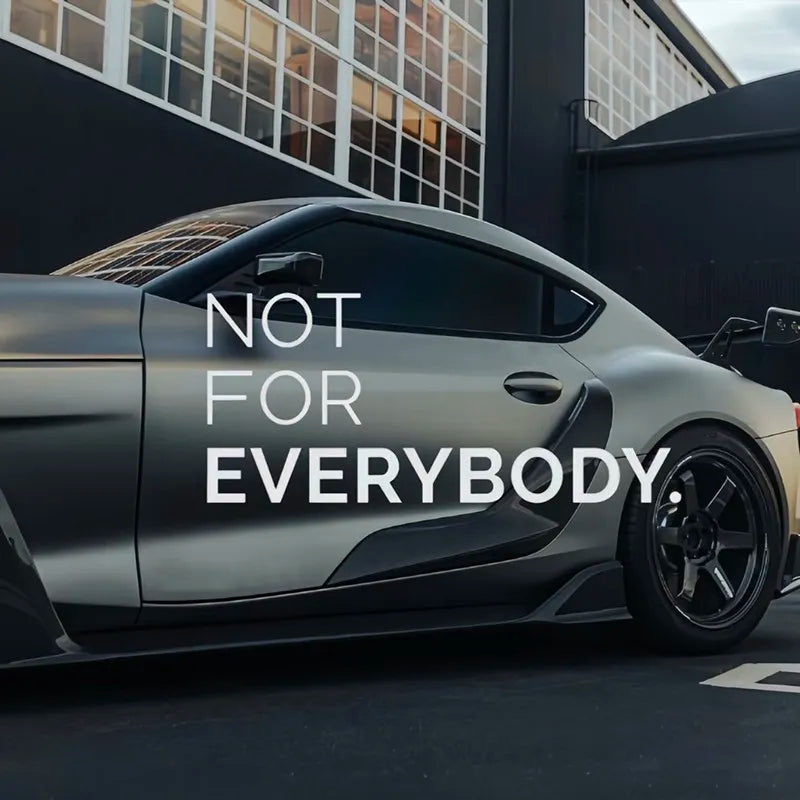 Car Door Stickers Not For Everybody Personalized Tuning Graphics JDM Stickers Car Racing Style Decals Car Exterior Decoration