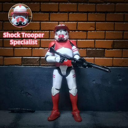 Star Wars 3.75 Inch Trooper 1/18 Shock Coruscant Guard Kamino Clone Sergeant Hound Fox Action Figure Toys Model Loose