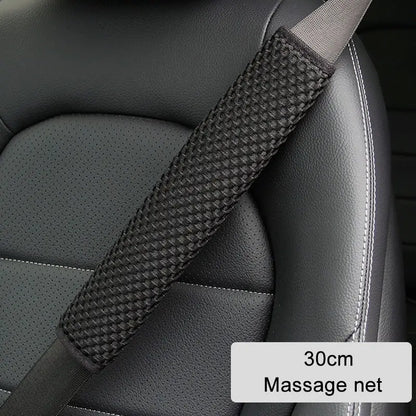 Car Seat Belt Shoulder Guard Padding Pad Four Seasons Massage Net Lengthened 23cm 30cm 50cm 75cm Car Interior Accessories