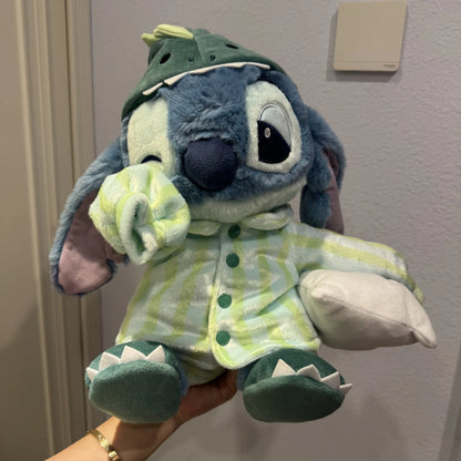 40cm Disney Dinosaur Pajama Sleepy Stitch Doll Interstellar Baby Plush Toy Doll Girl Birthday Gift