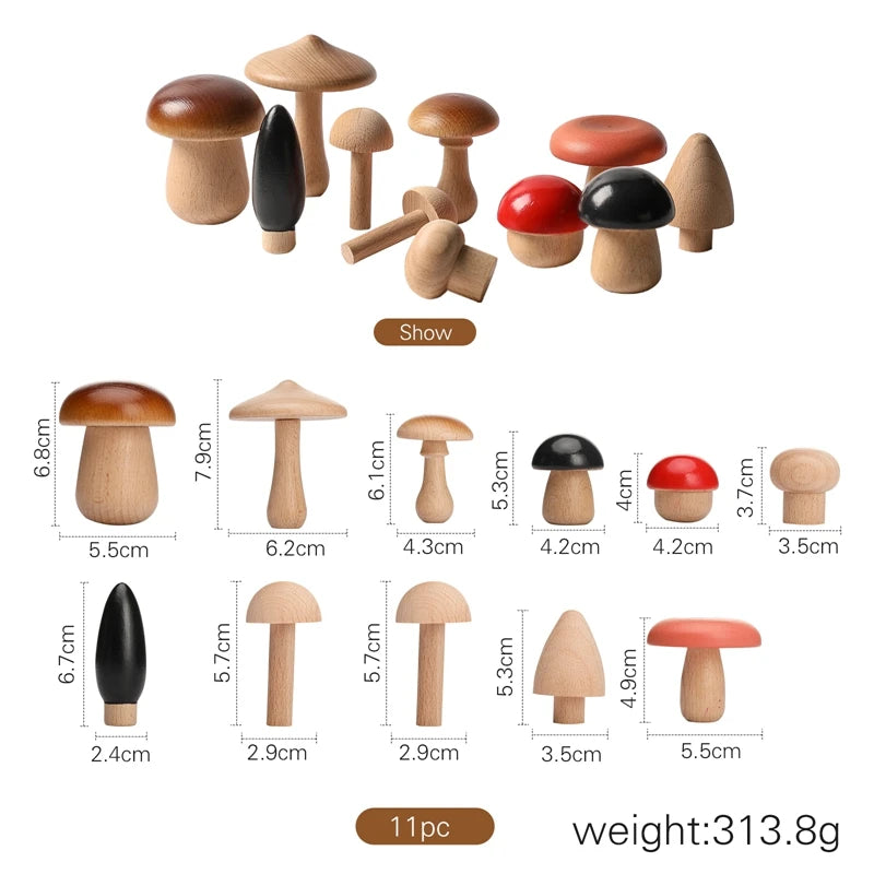 Baby Montessori Toys Artificial Forest Building Blocks Display Toys Balanced Educational Game For Newborns Baby Room Decoration