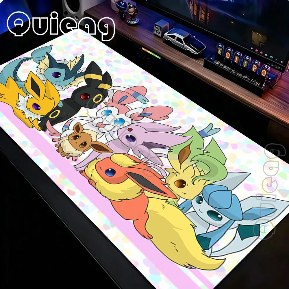 Pokemon Mouse Pad Keyboard Mat Laptop PC Gaming Rubber Extended DeskMats
