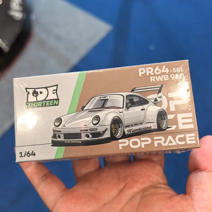 POPRACE 1/64 PANDEM ELISE RWB 930 RX-7 FD 3S 2026 HEC in Stock Alloy Motor Vehicle Diecast Models Car Toys Collection Boy Gifts