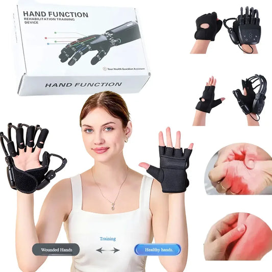 Mechanical Hand exoskeleton rehabilitation robot gloves motor power safe and efficient training Multiple intelligence modes