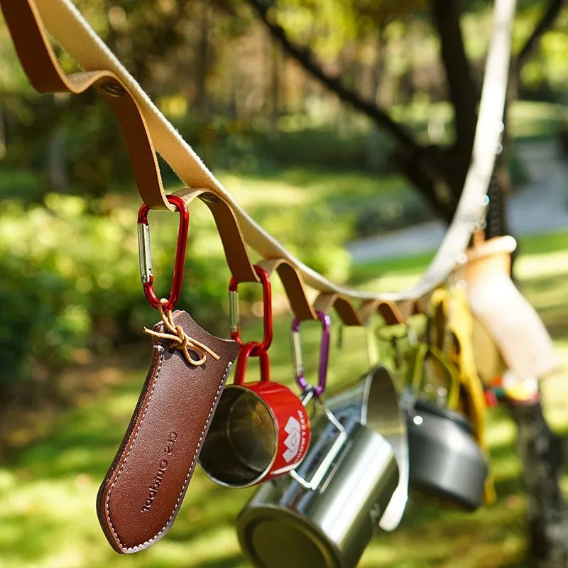 New 3m~ 5m Outdoor sensual PU lanyard camping tools sundries storage rope camping clothesline tent accessories binding chain