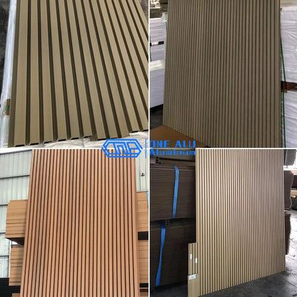 WPC Wall Panel Louver Cladding Exterior Cladding Waterproof Wood Grain Villa Garden Yard Patio Backyard Outdoor Privacy Modern