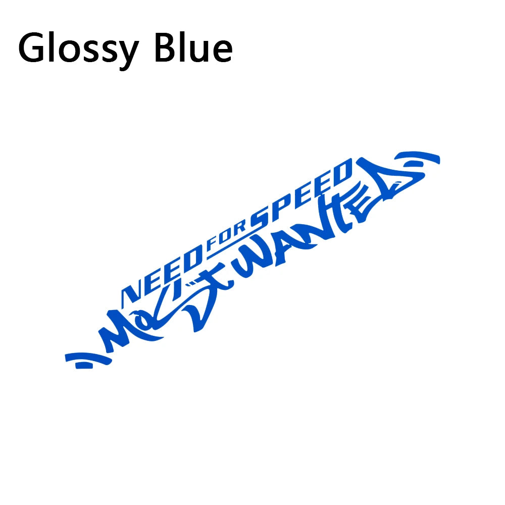 1pc Need For Speed Most Wanted Text Vinyl Sticker Waterproof Tuning Decal for Car Door Hood Window Side Body Decor