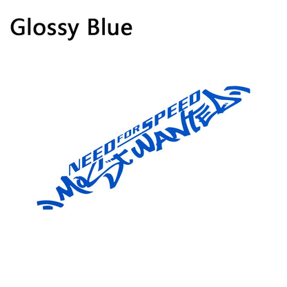 1pc Need For Speed Most Wanted Text Vinyl Sticker Waterproof Tuning Decal for Car Door Hood Window Side Body Decor