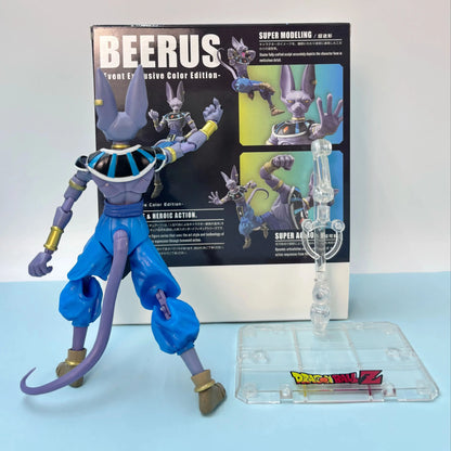Bandai SHF Dragon Ball Super - Saiyan Beerus & Gotenks Action Figures Collectible Desktop Ornaments for Anime Fans
