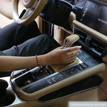 For 14-20 Models of Porsche Macan Car Interior Modification and Upgrade, Transmission Button Handle Lever Car Accessories