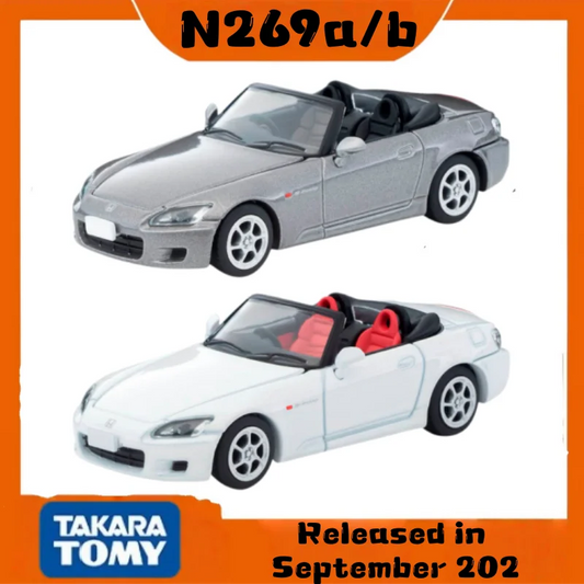 In-stock TLV 1:64 N269a/b S2000 1999 model - alloy die-cast miniature car model,adult figurine,boy toy, children's birthday gift