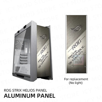 ASUS GX601 Front Panel Metal ROG Strix Helios Case Plate Replacement Lighting Shroud MOD Gaming PC Water Cooling Customized DIY
