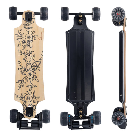 Verreal RS 120 Electric Skateboards & Longboards Dual 4000W 6368 Motors Range 31 Miles/50 Kilometers Top Speed 26MPH/42KMPH