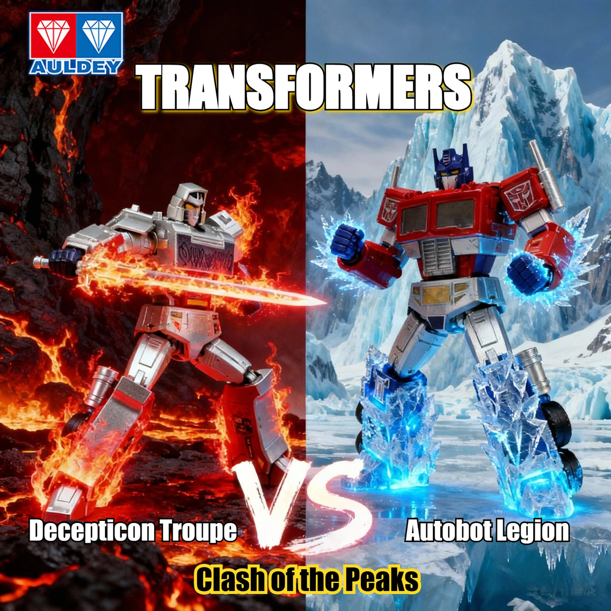 AULDEY Transformers Action Figure Collectible Toy Optimus Prime Megatron Blind Box Set with Movable Joints Design Model Gift Set