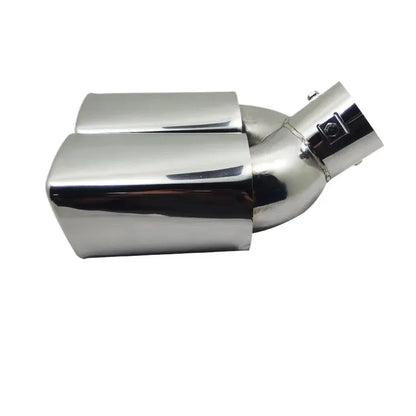 Exhaust Tip Universal Double Outlet Nozzle Rear Muffler Tip Stainless Steel Square Mouth Exhaust Pipe Muffler Car Accessories