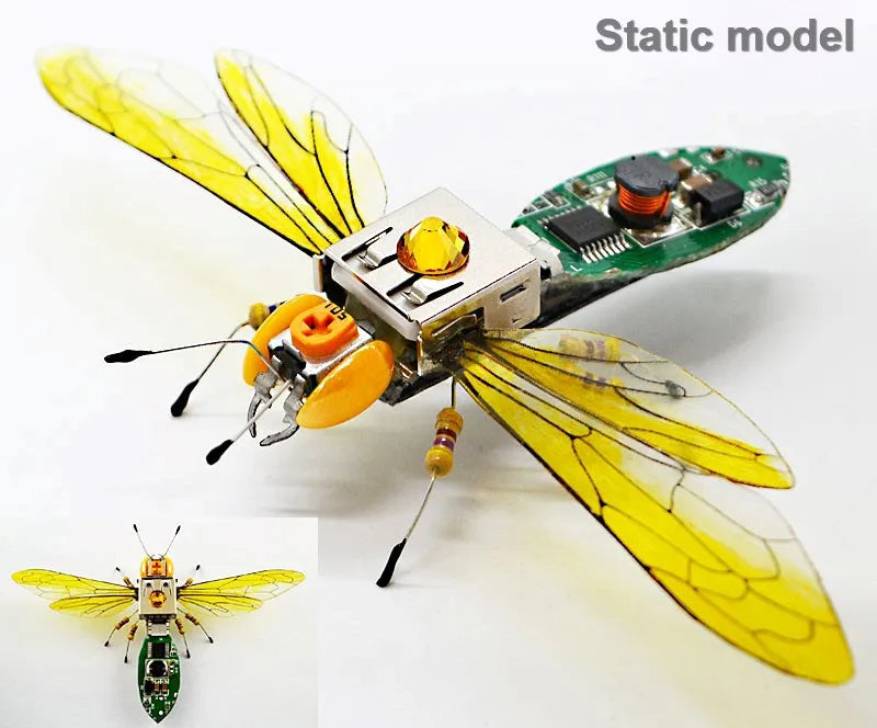 STEAM DIY Robotic Insects Science Invention Electronic Animal for School Competition Non-soldered DIY Kit Stem Toys Robot Animal