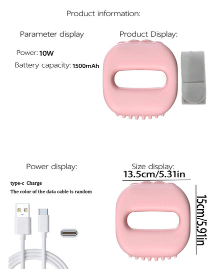 New Hot Compress Electric Fascia Ring Muscle Relaxation With Belt Waist Massager USB Charging Fascia Massager Fat Rejection