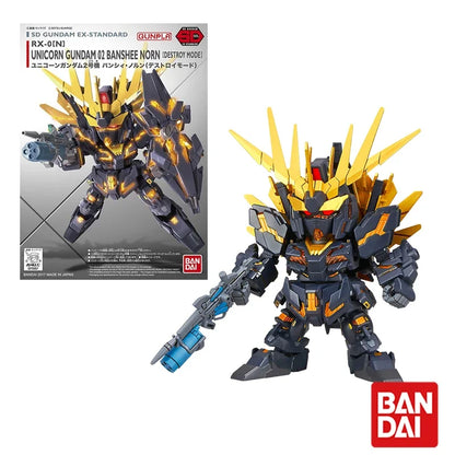 Bandai GUNDAM Action Figure SDEX Series Model Kit RX-78-2 Aile Strike Exia 00 Gundam Unicorn Astray Red Frame Barbatos Model