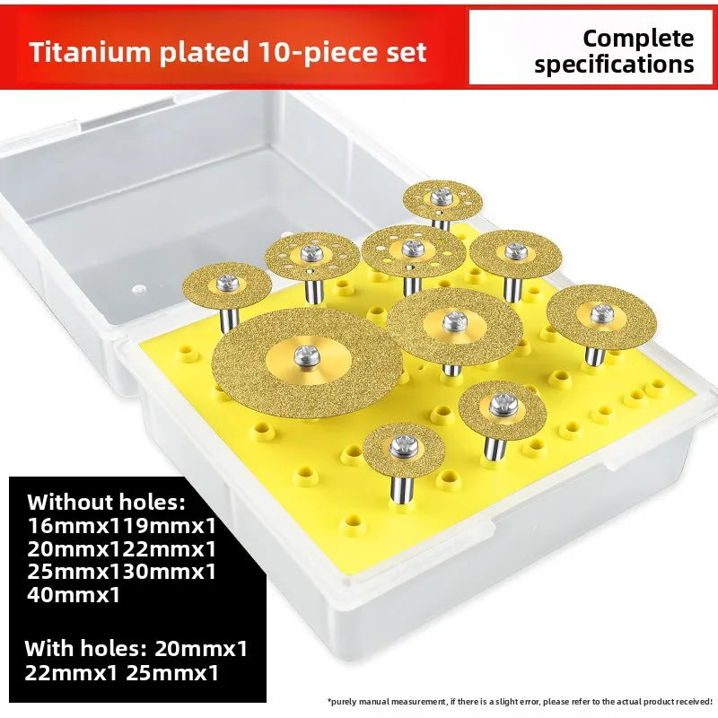 Tiling Cutting Small Slices Titanium-Coated Diamond Sand Small Saw Blades Stone Ceramic Jade Joint Cleaning and Grinding Sheets